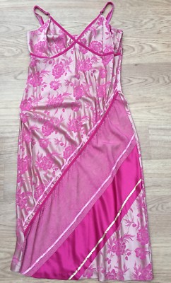 Exclusive at Debenham's Women's Special Occasions Pink Print Strapless Dress. 14