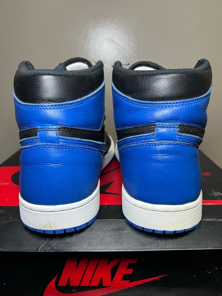 Nike Air Jordan 1 Retro Alto OG Azul Real Negro 2017 Para hombres Talla 10 Auténticas Foto 2 de 4