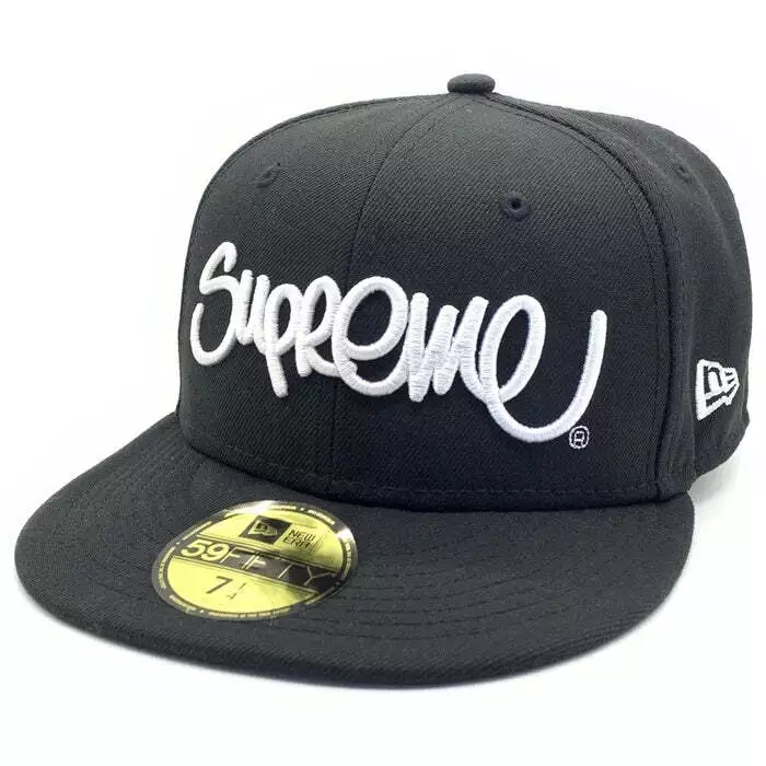 Casquette Supreme 22SS Handstyle New Era 59FIFTY noire taille 7 1 4 (57,7 cm) occasion