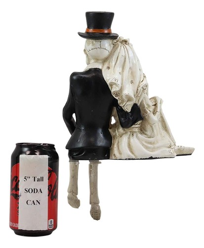 Figurine Ebros DOD Love Never Dies couple squelette marié 8" de haut - Photo 9/10