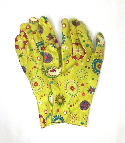 Paquete de 3 guantes de jardinería de diseño floral talla única se adapta a la mayoría - Imagen 8 de 10