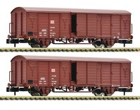 Spur N Fleischmann 826213 - 2-Tlg. Set: Gedeckte GüTerwagen, Db Ag Neu Ovp