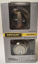     Defiant Deadbolt Single Cylinder Grade 3 Satin Nickel Finish 1008 974 344