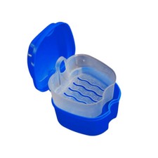 Denture Case Retainer Cases Boxes Cleaner Bath Portable Container Odorless