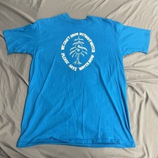 Vintage 80s Save Water Environment Blue T Shirt Size XL Made In USA All Cotton
