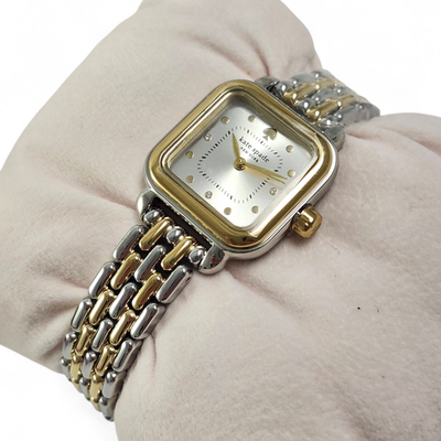 Kate Spade Two-Tone Gold and Silver Watch Kate Spade Gracie Two Tone Gold & Silver Bracelet Square  main image 4