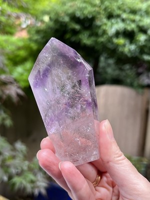 Amethyst Phantom Kristallspitze Regenbogen AAA+ Ruhe / Intuition 172g 14
