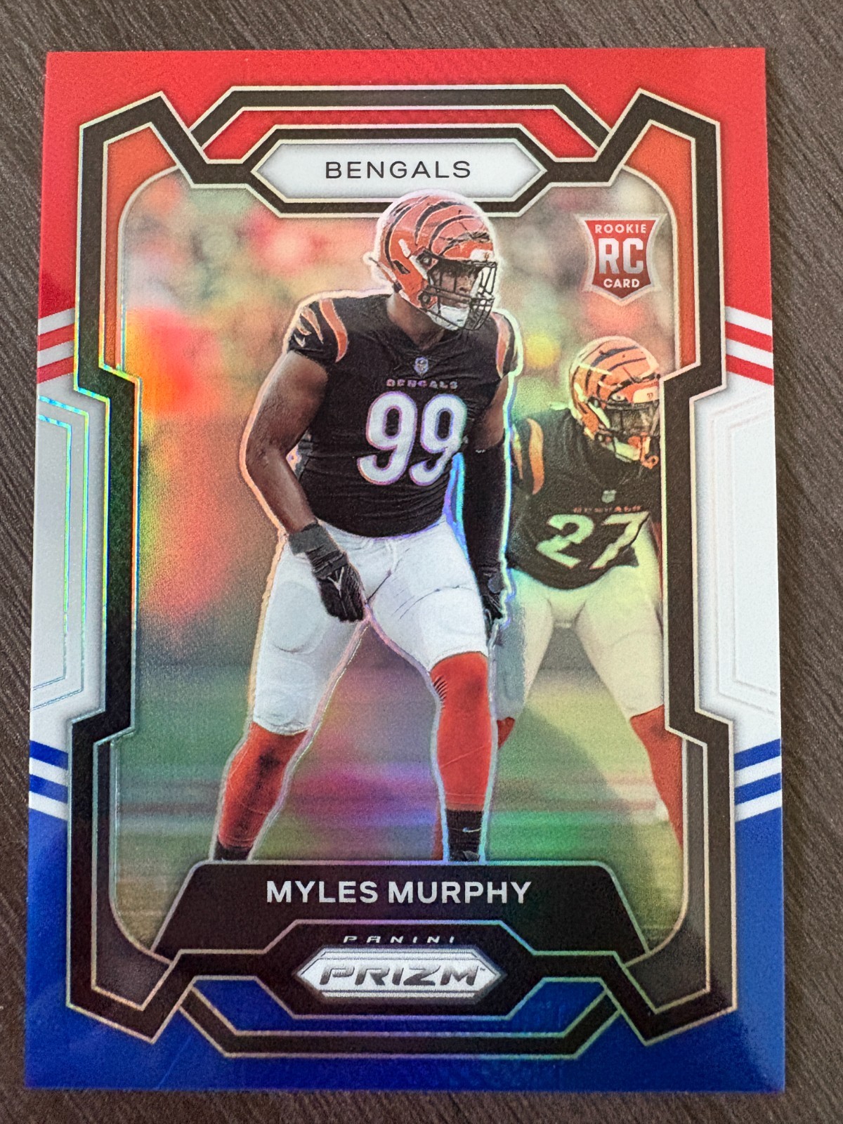 2023 Panini Prizm Myles Murphy Red White Blue RC Rookie #320 Bengals Clemson
