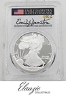 2021-W Proof American Silver Eagle First Strike Type 2 PCGS PR70 Damstra signed