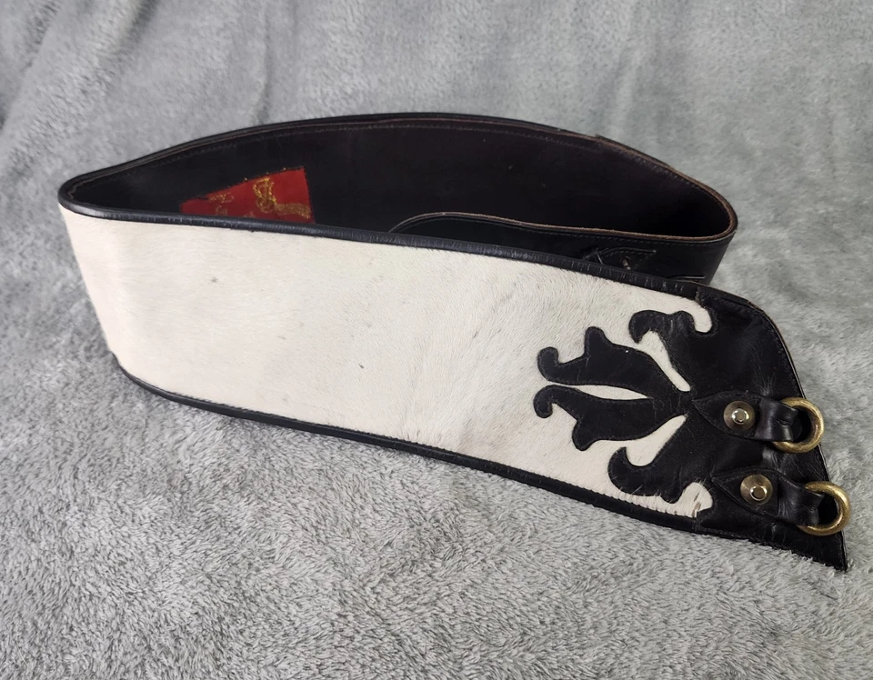 Cinturón Western Blush BLush de Tara Talla 30-32 Blanco Pelo de becerro Cuero Marrón Foto 2 de 4