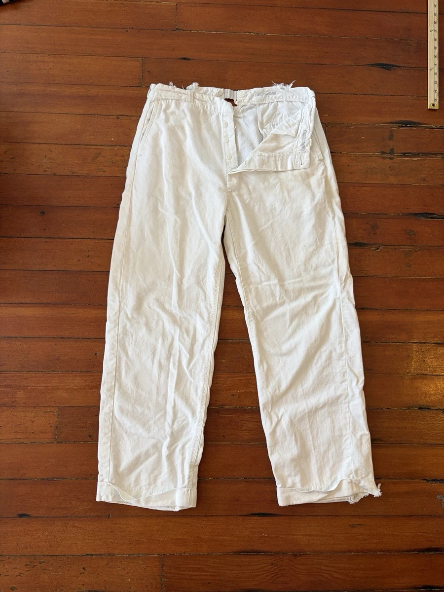White Vintage Pants for Men for sale | eBay