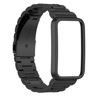 For MI Band 7 Pro Watch Watch Strap Three-Bead Steel Strap Metal Strap