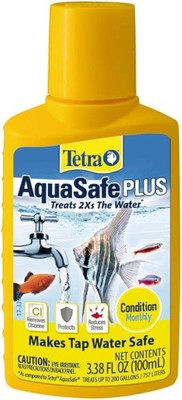 Tetra Aquasafe plus 3.38 Ounces, Aquarium Water Conditioner and Dechlorinator