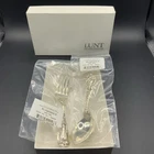 LUNT ELOQUENCE STERLING SILVER BABY SPOON & FORK  IN ORIGINAL PACKAGING
