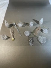Lot of 12 Assorted glass Christmas ornaments (552)