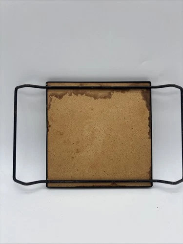 Vintage 1950s Kitschy Mosaic Tile Ceramic Trivet Plate Atomic age Retro Colorful image 5
