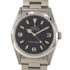 Authentic Rolex Explorer I 14270 Stainless Steel Mechanical Automatic A-Seri...