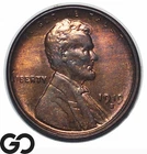 1919-S Lincoln Cent Wheat Penny, Red Brown, Choice BU+ RB Better Date