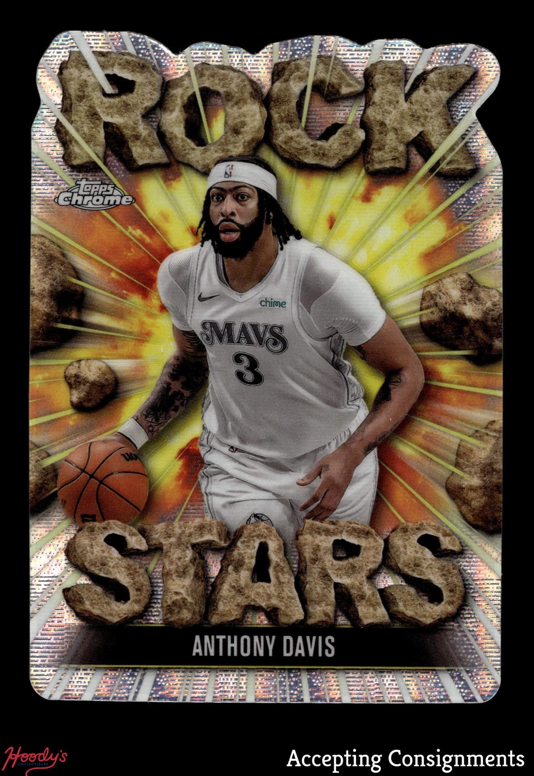 2025-26 Topps Chrome Rock Stars #RS6 Anthony Davis SP MAVERICKS