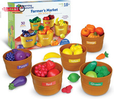 Learning Resources Farmer'S Market Color Sorting Set - Play Food for Kids, Toddl