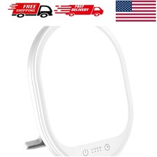 Light Therapy Lamp - 10000 Lux Therapy Lights, 3 Timing  Mode Happy Lamp, To...