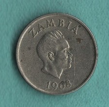 ZAMBIA 1968 5 NGWEE, Morning Glory Flower