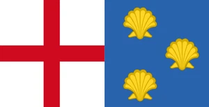 Church of St James the Great Birlingham Flag Church Self Adhesive Vinyl Sticker