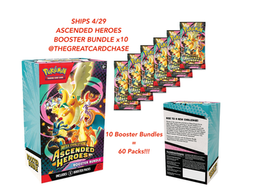 🔥 10x Pokemon TCG Ascended Heroes Booster Bundle lot of 10 🔥 60