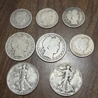 Mixed Lot US SILVER 4 Barber Quarter , 2 Halfs & 2 Standing  Liberty ~ $3.00 FV