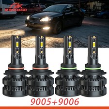 4 Led Headlight Bulbs High Low Beam 10000lm 6500k For Toyota Corolla 2001-2013