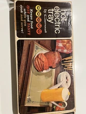 Vintage Cornwall 1973 Hot Electric Tray Warming Plate, USA Model 1418 AVOCADO