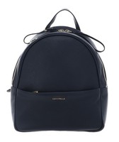 Coccinelle Nory Backpack Grained Leather Rucksack Midnight Blue Dunkelblau Neu