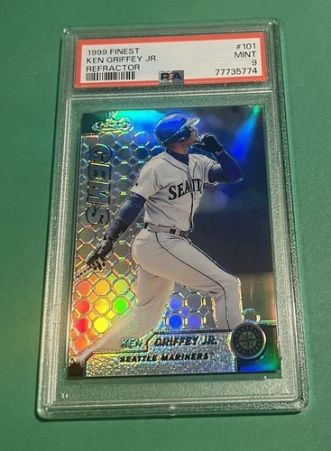1999 Topps Finest Gems #101 Ken Griffey Jr REFRACTOR PSA 9 MINT