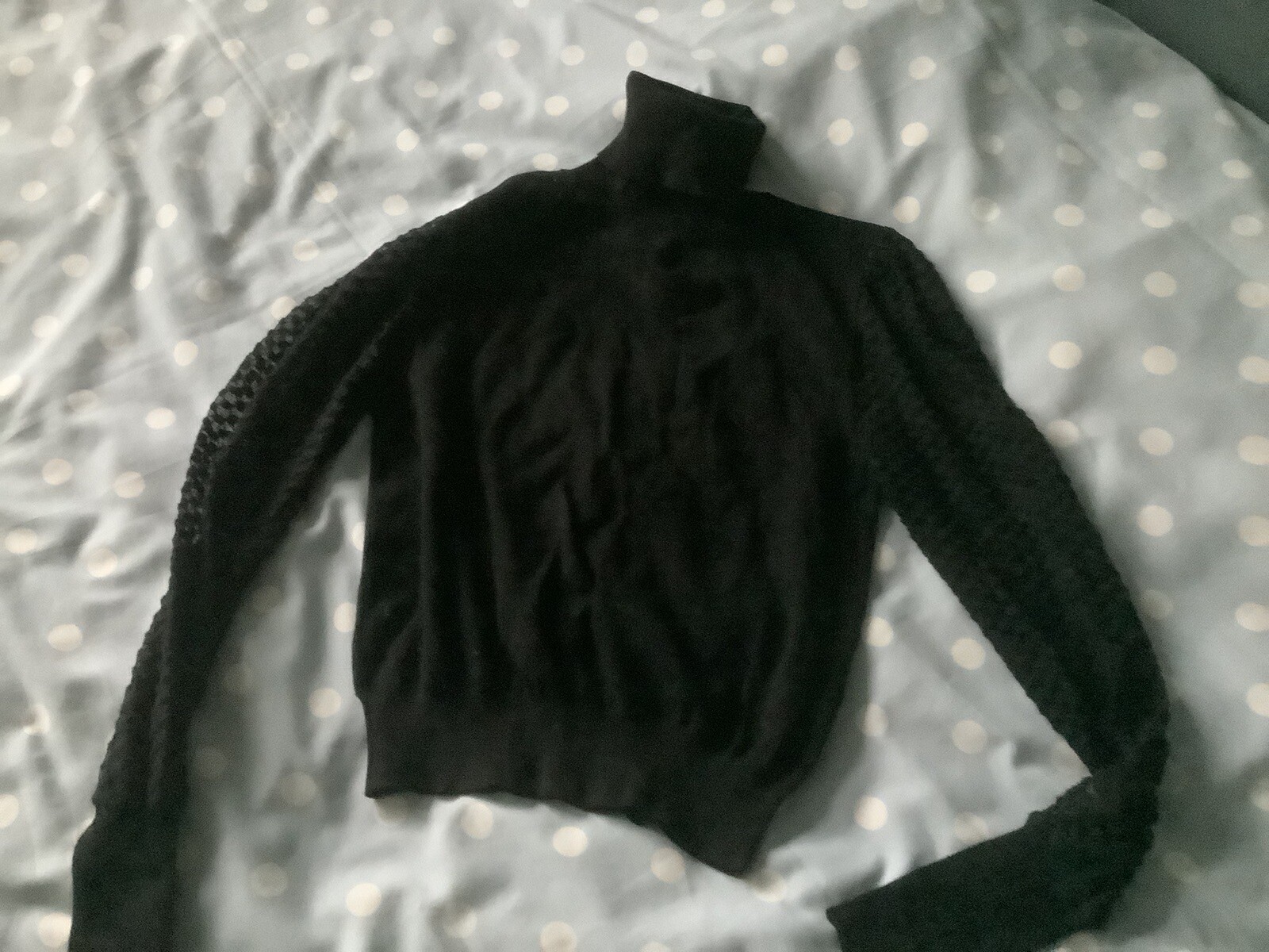 Zara Jumper With Lacy Sleeves, Size M eBay
