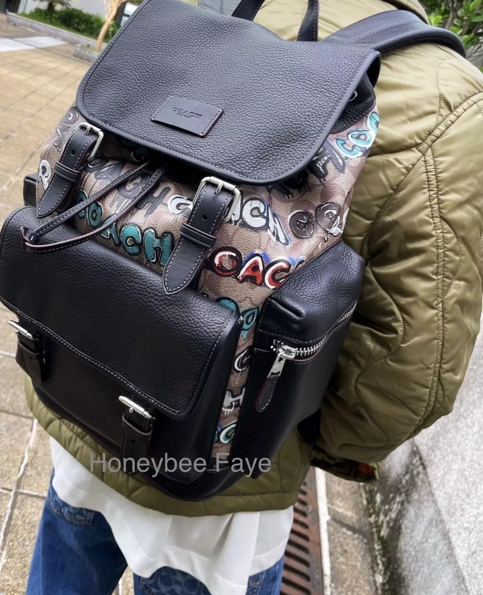 NWT Coach X Mint + Serf Men's Sprint Backpack In Signature Canvas CL951