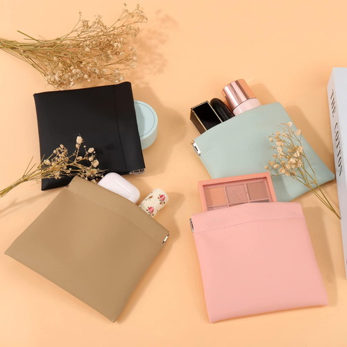 4 PCS Small Makeup Bag for Purse, Mini Portable Cosmetic Bags for Women, Coin Pu - 第 6/12 張圖片