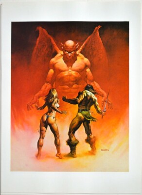 Boris Vallejo Art Print - IN THE UNDERWORLD Ballentine Del Rey
