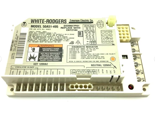 50A51-495 White Rodgers D330937P01 Ignition Control Circuit Board CNT2184