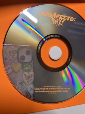 enhypen manifesto: day 1 cd + photo book + sticker + poster with