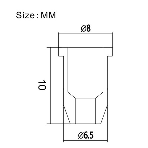 6x Guitar String Through Body Ferrule 1/4" String Ferrules Part for Telecaster - Picture 6 of 6