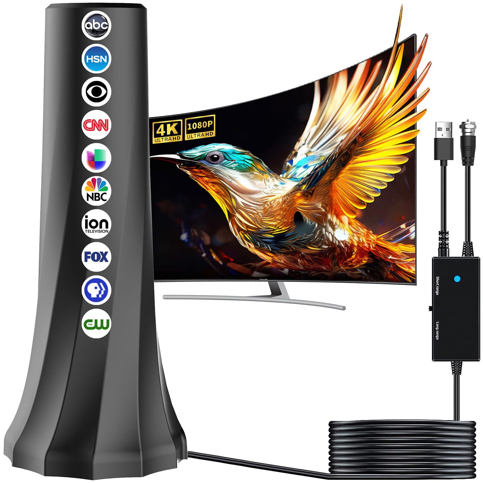 2024 TV Antenna,TV Antenna for Local Channels,HD Antenna for Smart TV