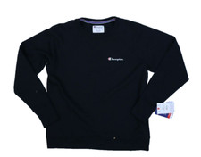 Champion Powerblend Boyfriend Graphic Crew Classic Sweatshirt Black Womens XL