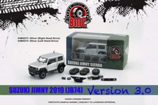 BM Creations 2019 Suzuki Jimny W/ Parts - Silver - LHD 1:64 Diecast Car