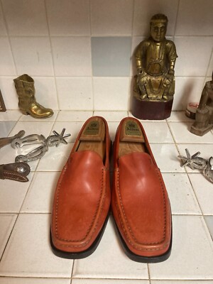 Tod\'s Red Leather Slip-On Loafers Driving Shoes TOD main image 4