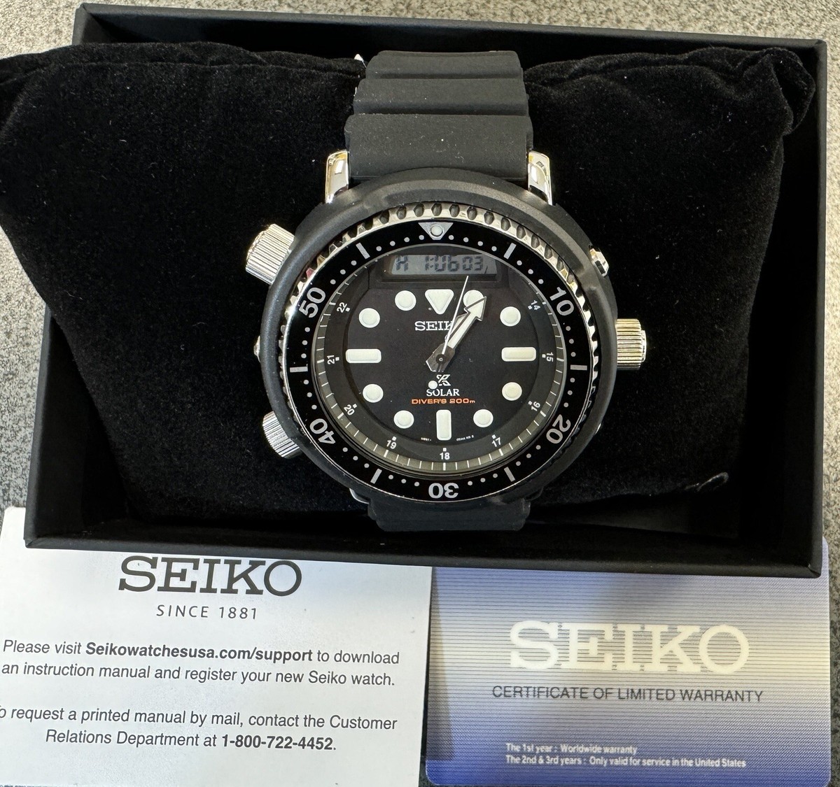 seiko prospex arnie watch