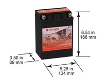 Power Sonic CB14L-A2 210CCA Battery (Replacement) by SigmasTek