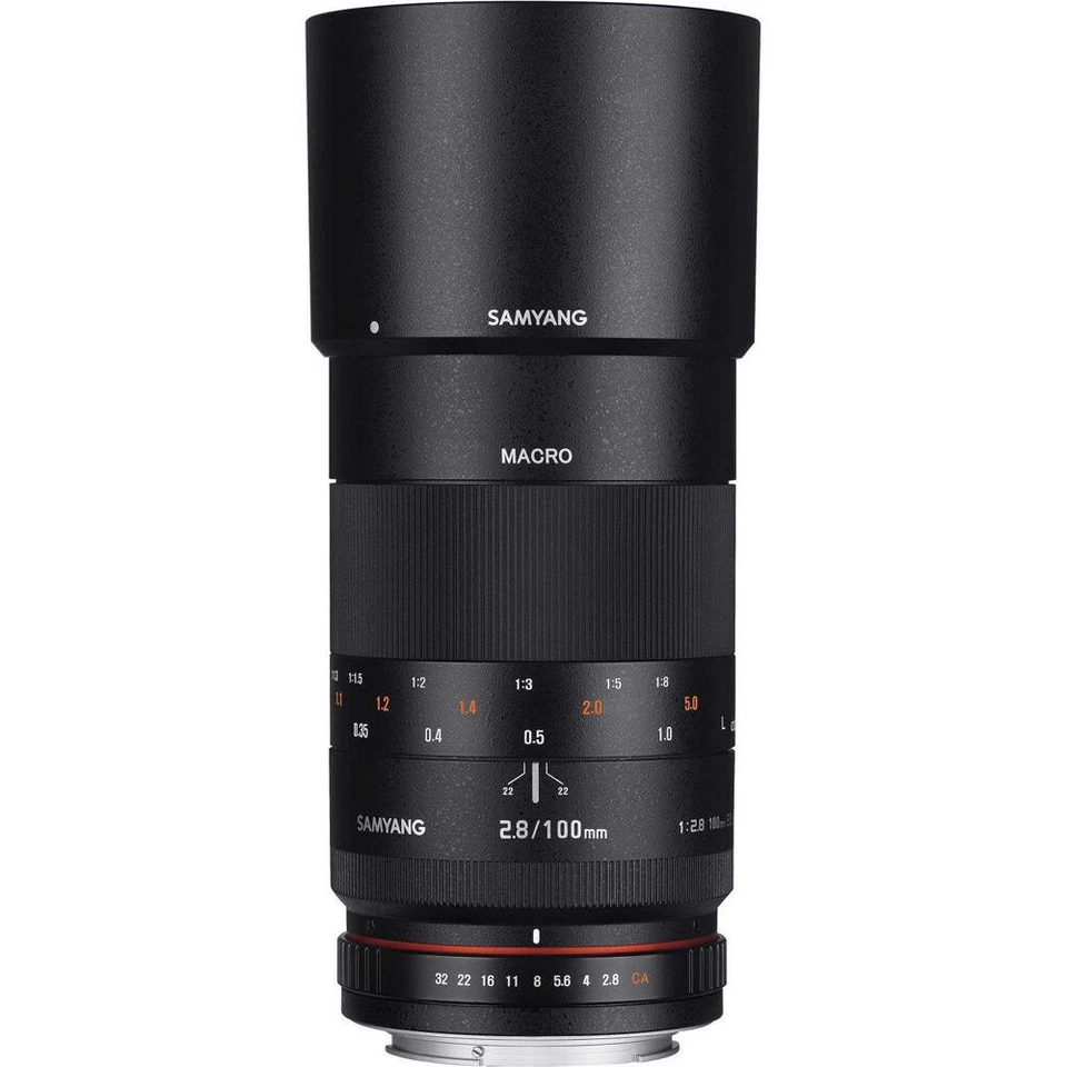 Samyang 100mm F2.8 Macro UMC II Camera Lens For Canon EF Full Frame Black - image 3 of 4