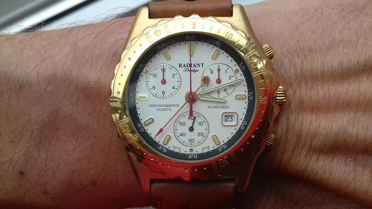 Radiant CHRONOGRAPHE PRESTIGE 1105.251262 Vintage Uhren NOS