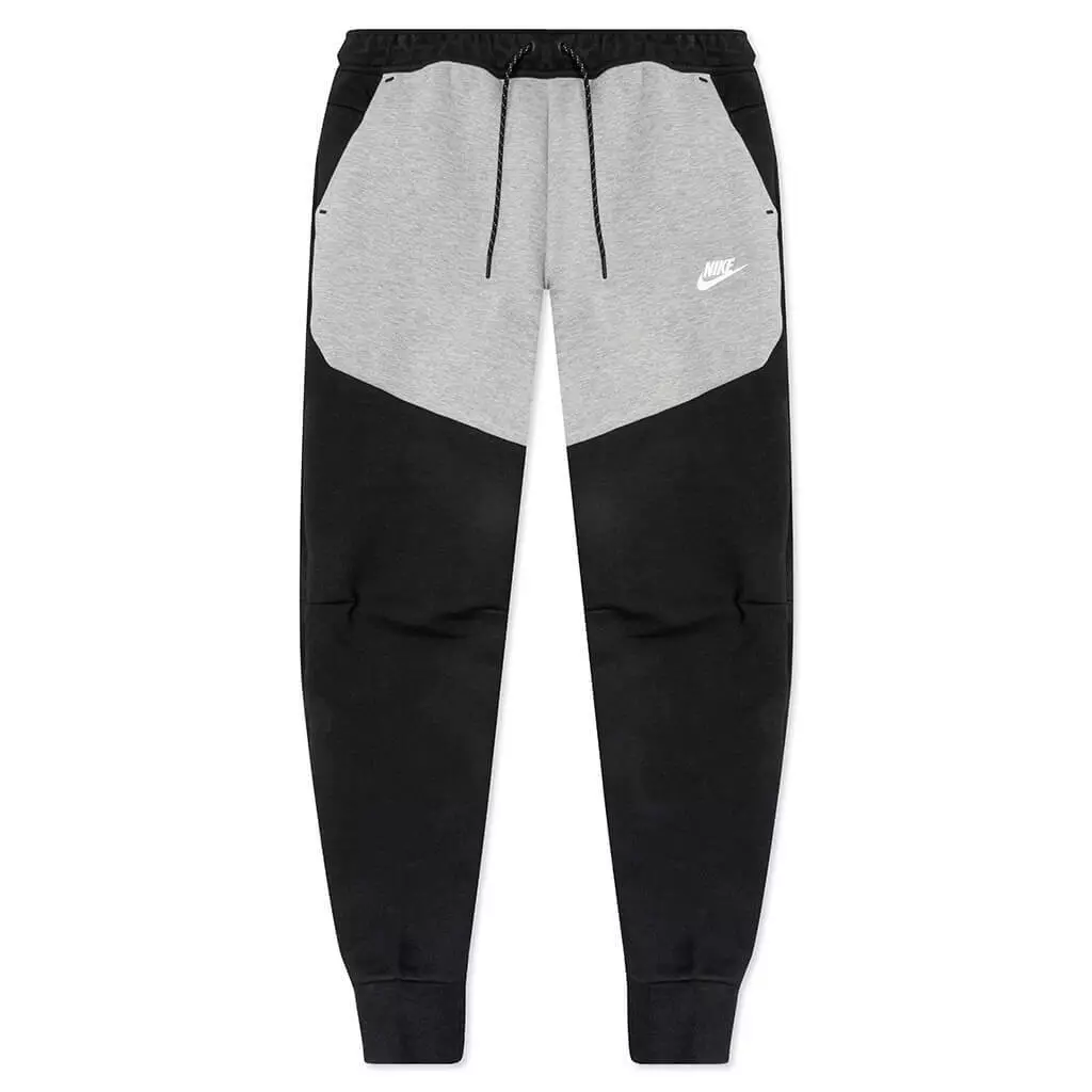 Nike Tech Fleece Joggers Pants Cuffed Black Heather Grey CU4495-016 Men's XL