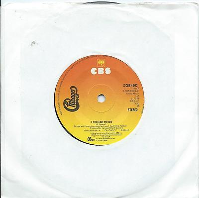 Chicago:If you leave me now/Together again:UK Hit